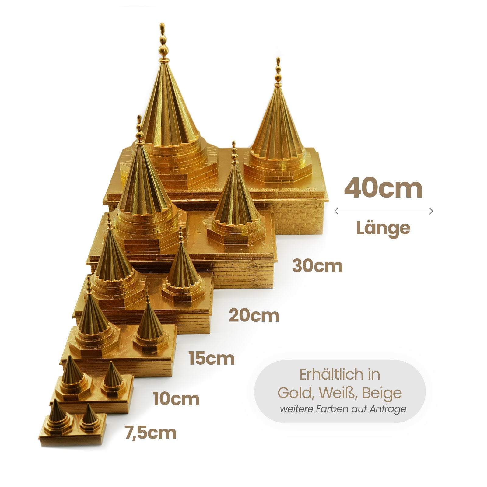 Lalish alle Größen Vergleich