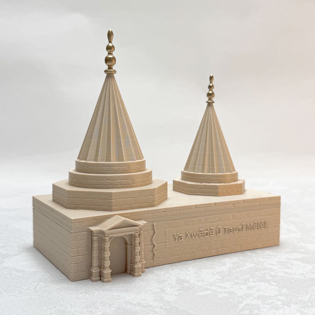 Lalish Tempel – Mit Tür & Schrift (7,5 cm)